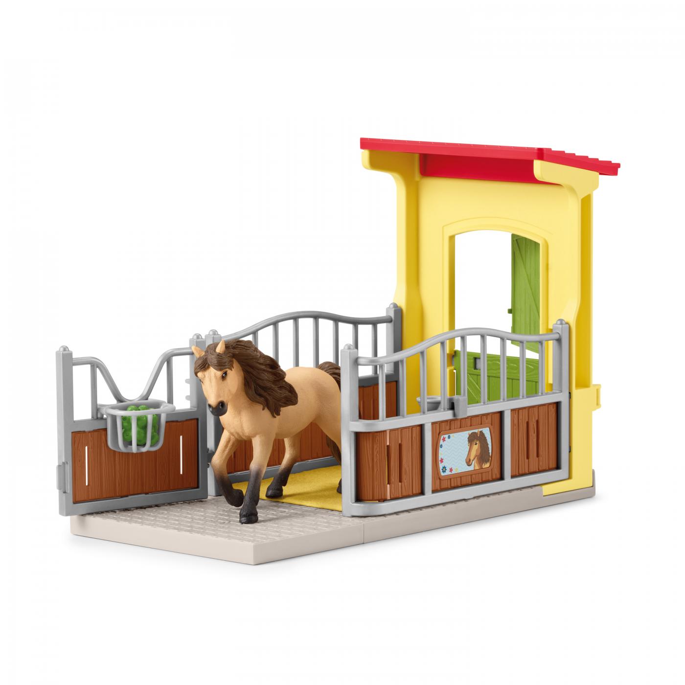 Schleich Bauernhoftiere: Schleich Ponybox mit Islandpferd Hengst 42609