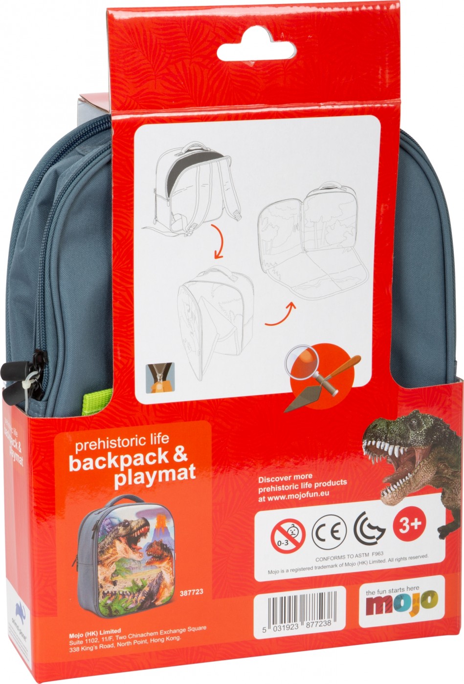Animal 3D Backpack Playset Dinosaurs 387723