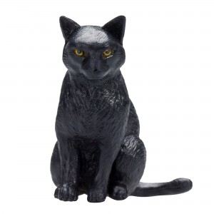 Mojo Animal Planet Katze sitzend Schwarz 387372