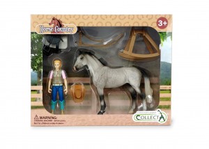 CollectA Pferde: CollectA Hobbyreiterin mit Zubeh�r in Fensterbox 84245