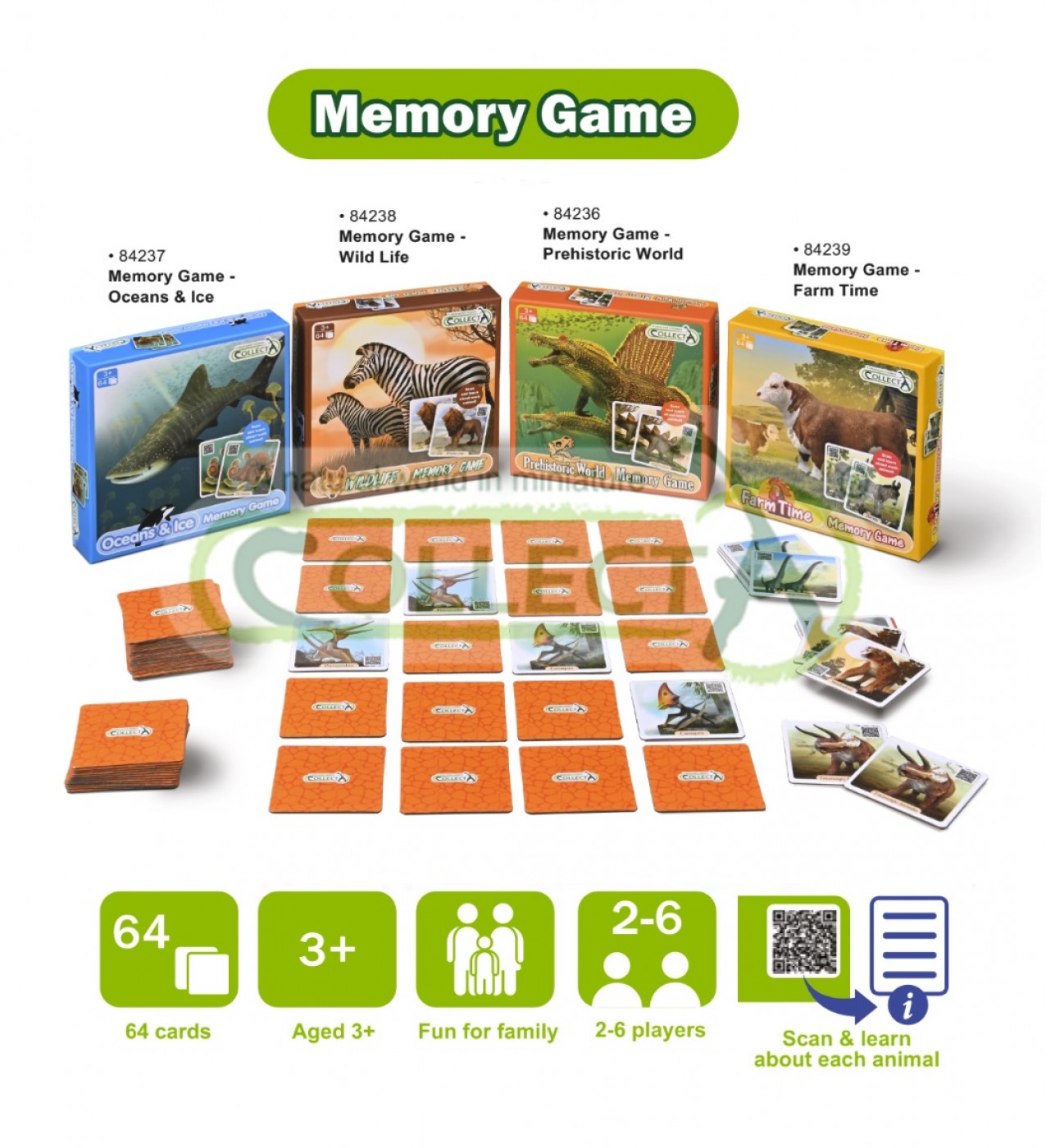 CollectA Memory Game - Prehistoric World 84236