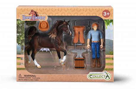 CollectA Pferde: CollectA Reiter mit Zubeh�r 84277