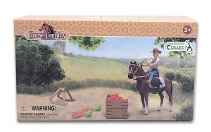 CollectA Pferde: CollectA Reiterin und Zubeh�r mit Pferd im Set 84248