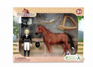 CollectA Horse Collection: CollectA Show rider with accessories in window box 84244