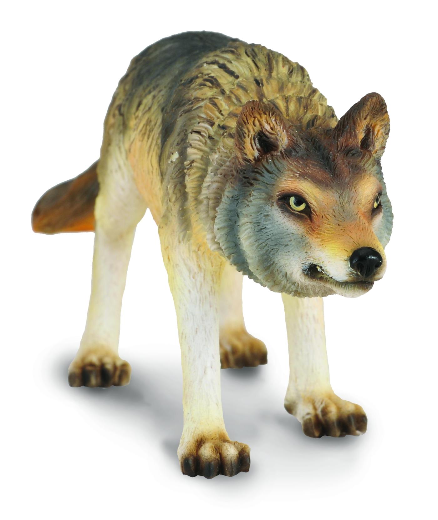 Collecta 88342 Timber Wolf Hunting Miniature Animal Figure Toy