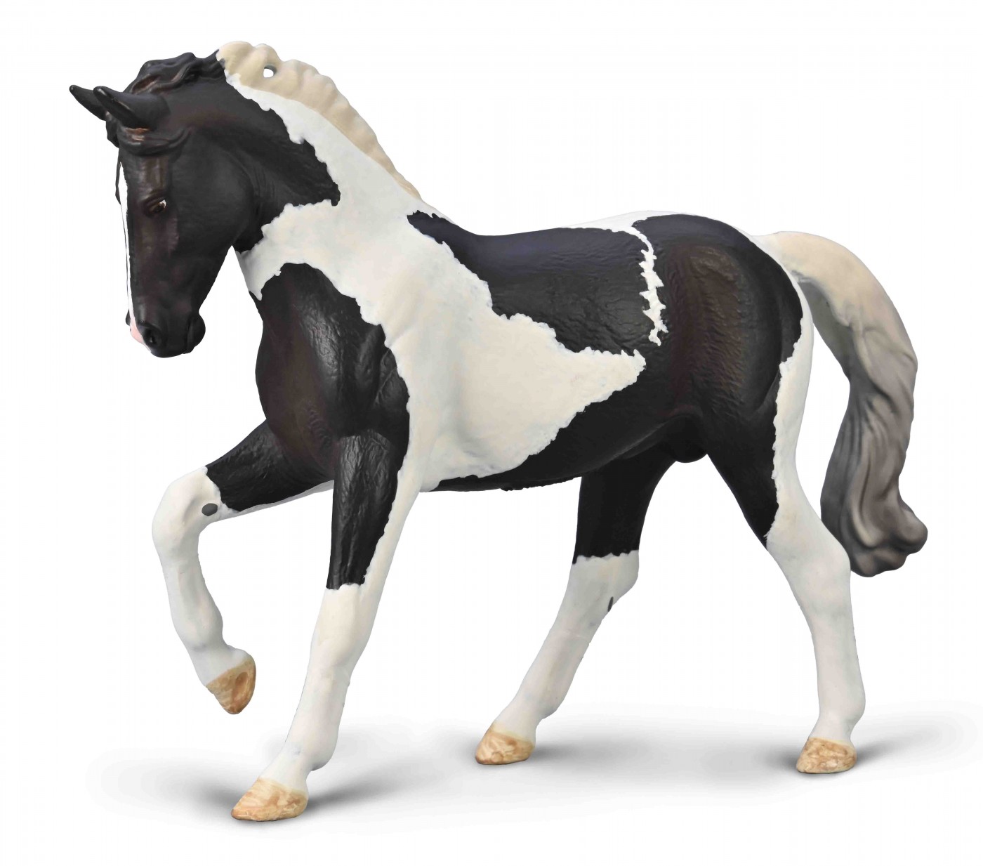 CollectA Warmblood stallion - Black Tobiano  80027