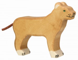 Holztiger Figuren in der Wildnis: Holztiger L�win 80140