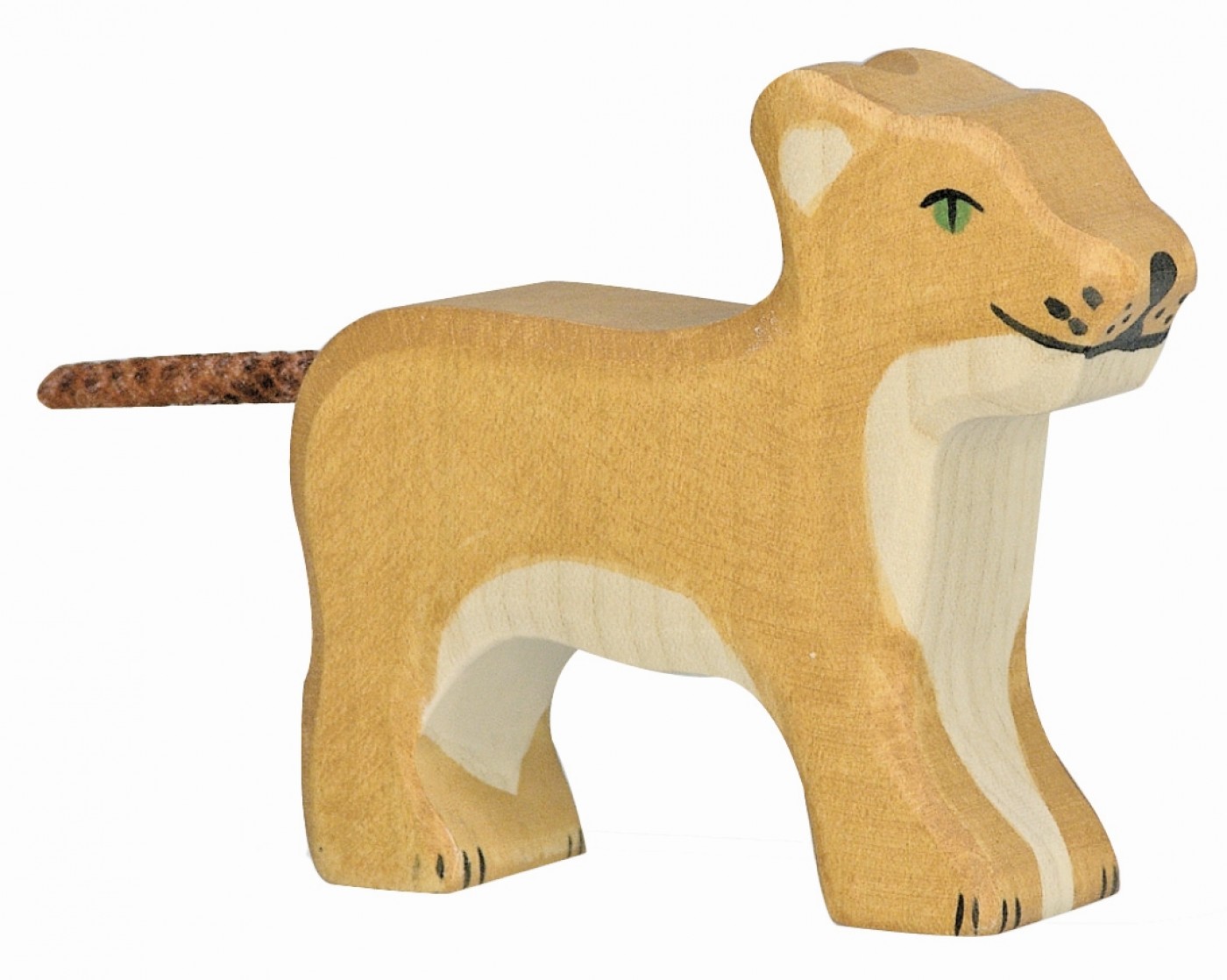 Holztiger Leo standing small 80141