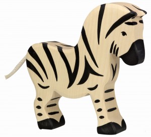 Holztiger Figuren auf dem Bauernhof: Holztiger Zebra 80151