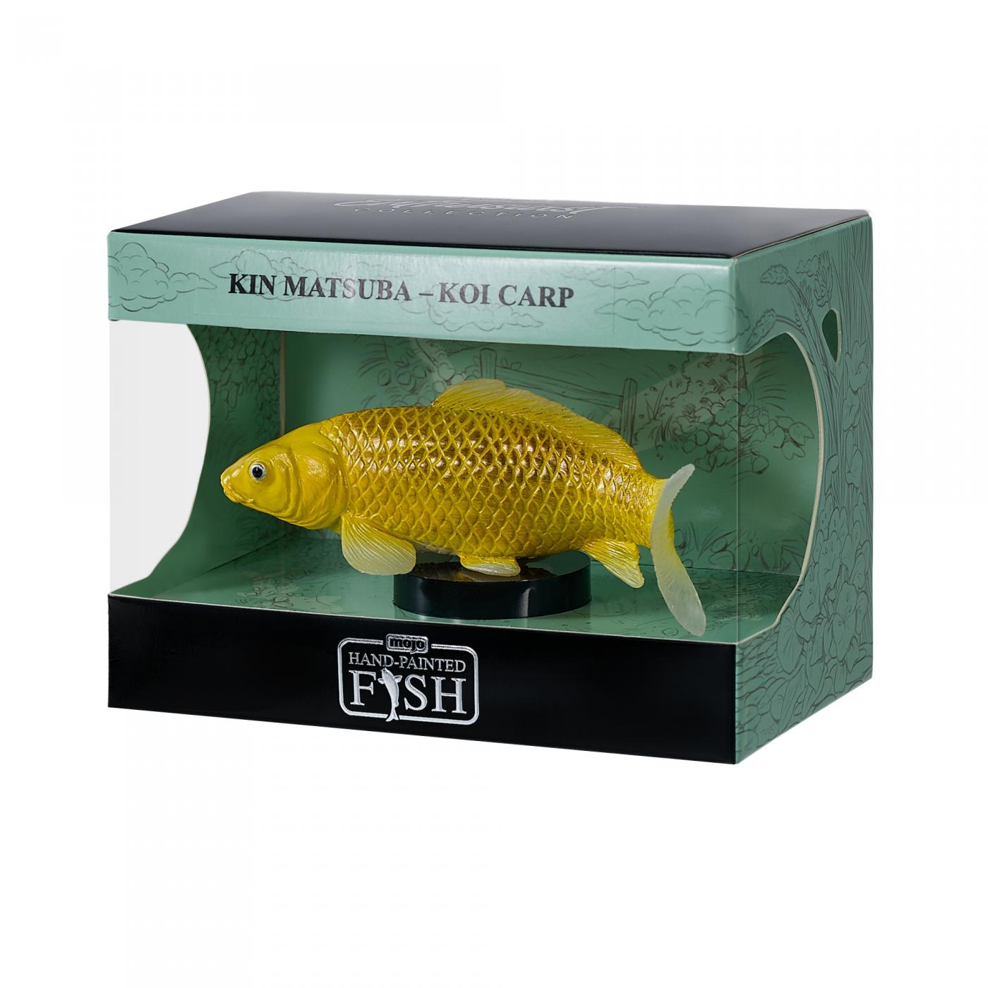 Mojo Kin-Matsuba-Koi Figur in einer Vitrine 381123