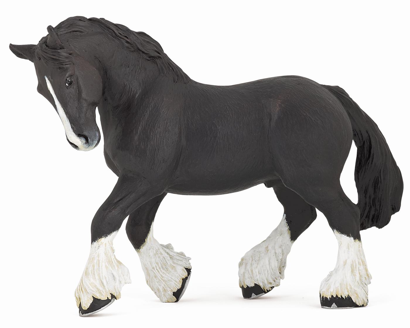 Papo Black shire horse 51517 approx.15x11cm