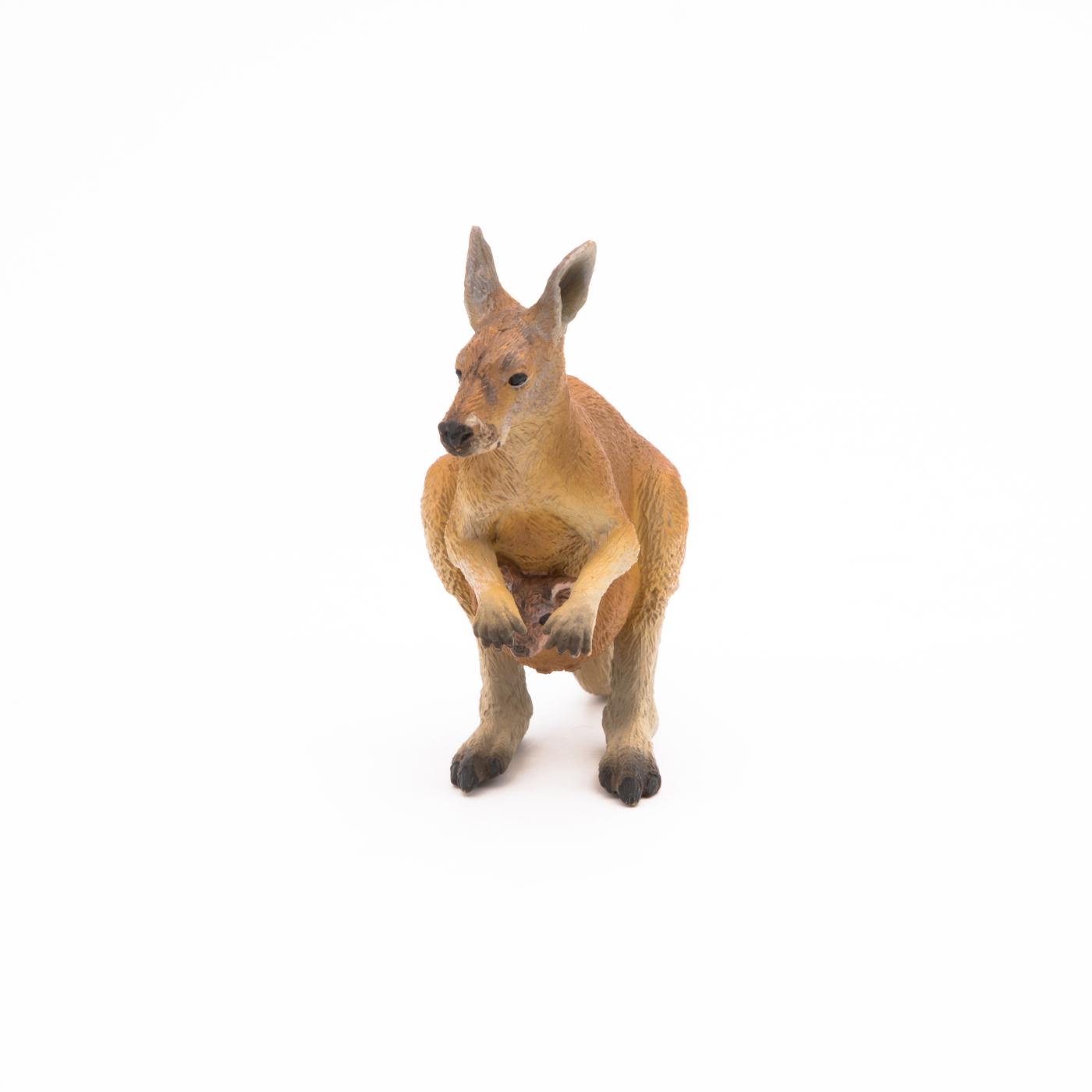 NEU Spielfigur Wildtiere Papo 50023 Känguru mit Baby Figur 