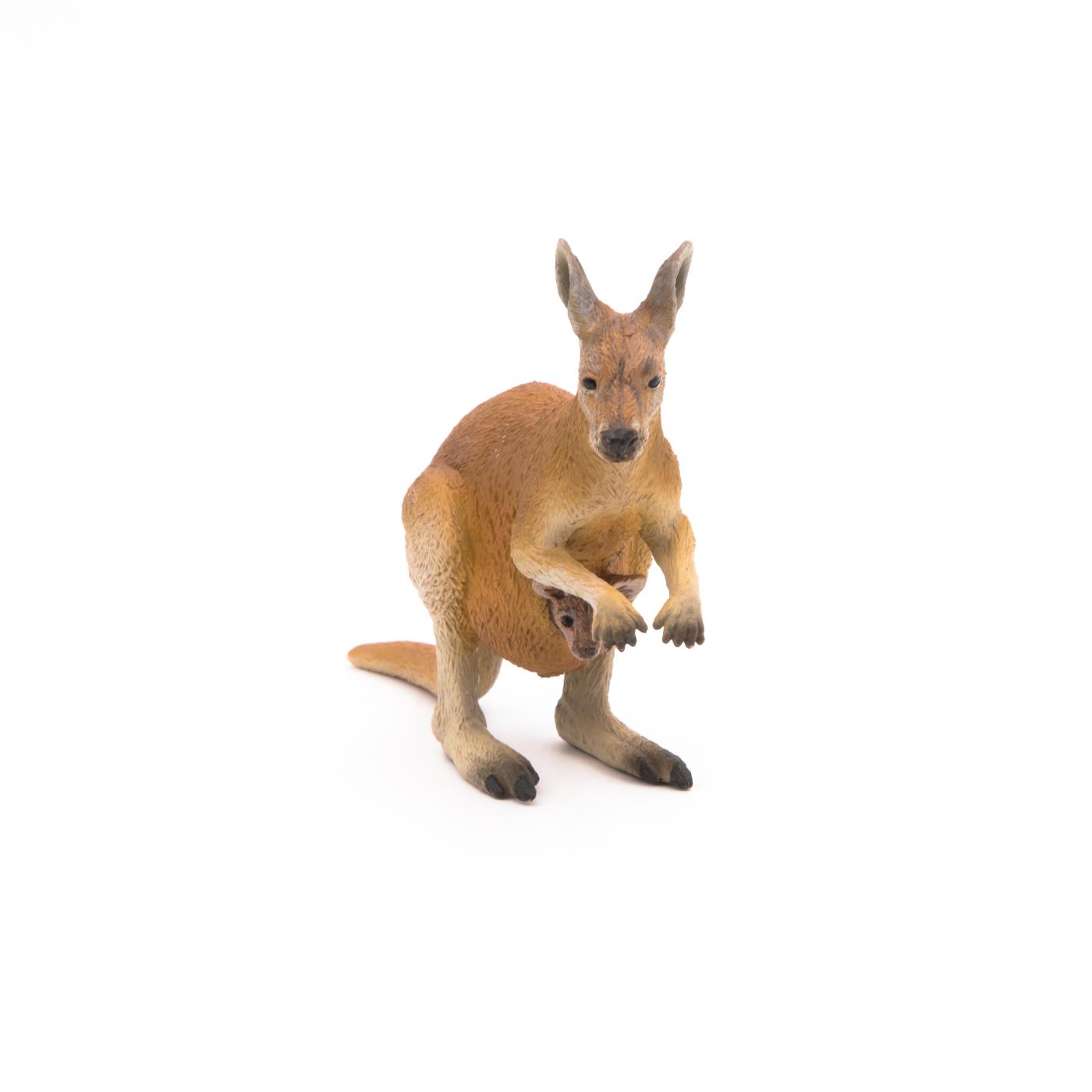 Känguru mit Baby 8 cm Wildtiere Papo 50188 