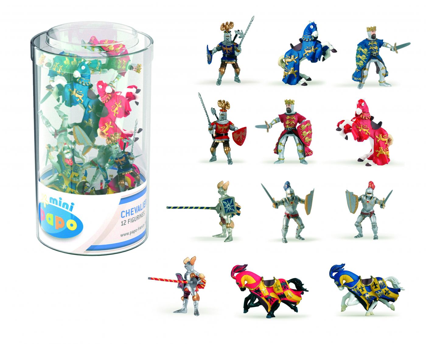 Papo Mini Tub�s Knights 33016 approx.6x13cm