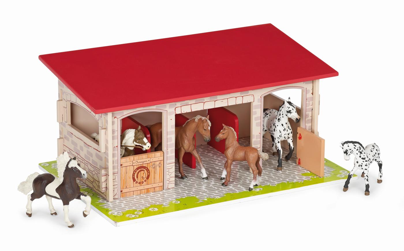 Kids Globe Pferdewaschbox – Maßstab 1:24, 15x18x12 Cm, Für Spielpferde