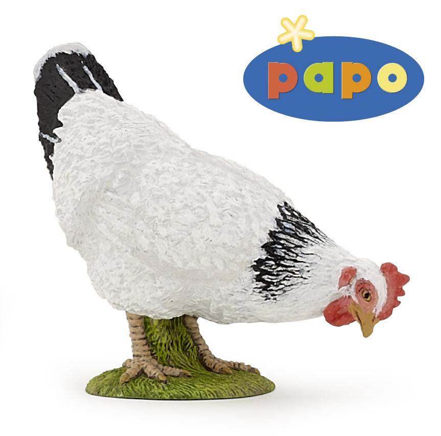 Papo Pickendes wei�es Huhn 51160 ca.6.5x4.9cm