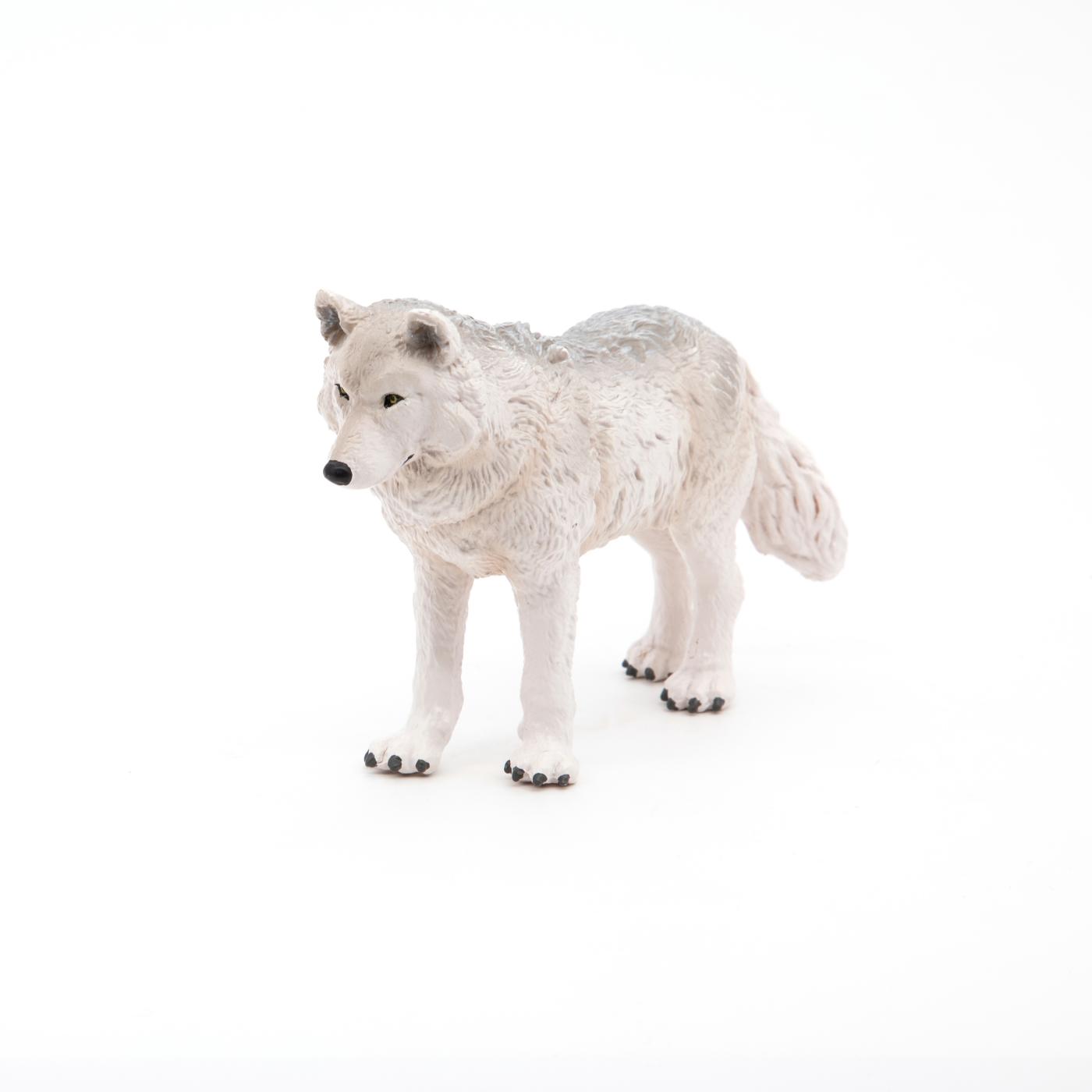 Wildtiere Papo 50195 Polarwolf NEU 50228 junger Polarwolf 2 Spielfiguren