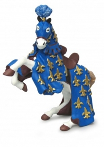 Papo 39258 Pferd Prinz Philipp blau (ohne Ritter) - Menschliche Figuren