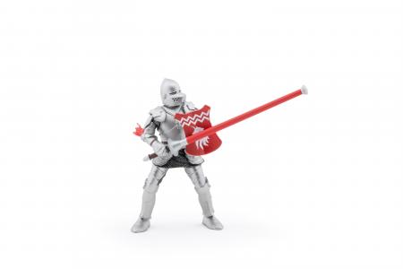 Papo Mittelalter: Papo Ritter mit Lanze rot 39782