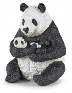 Papo Wildtiere der Erde: Papo Sitzender Panda mit Jungem 50196