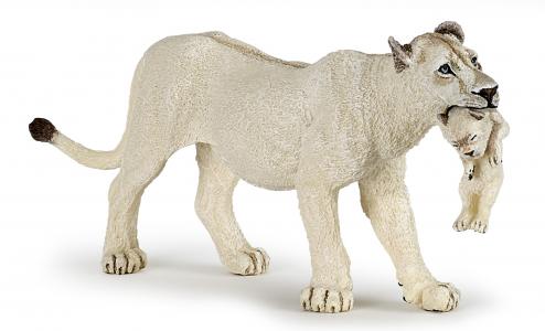 Papo Wildtiere der Erde: Papo Wei�e L�win mit Jungtier 50203