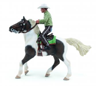 Papo Pferde: Papo Westernpferd mit seinem Reiter 51573