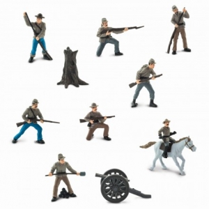 Safari Toobs: Safari Civil War Confederate Army 100713