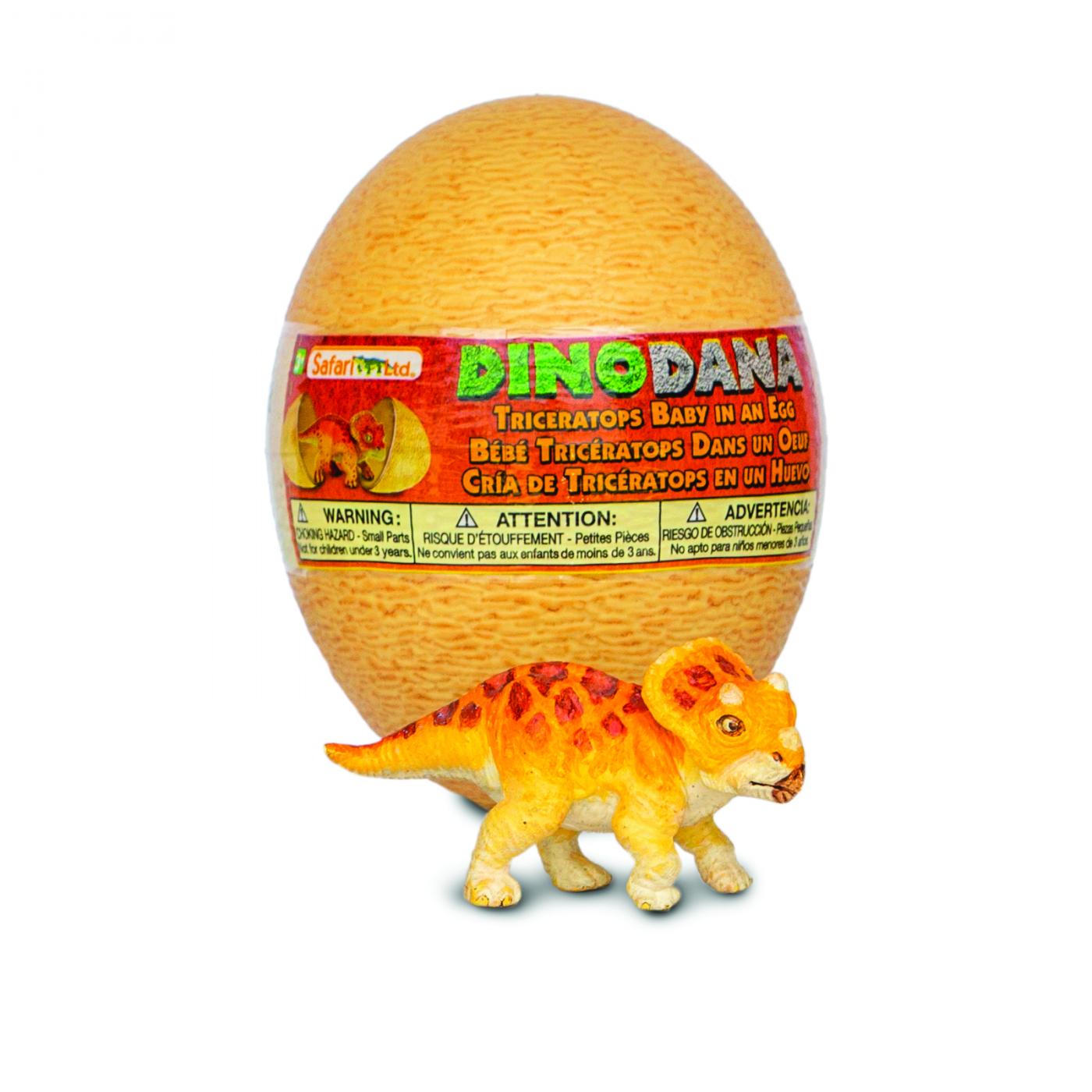 Safari Dino Dana Triceratops baby with egg 100986