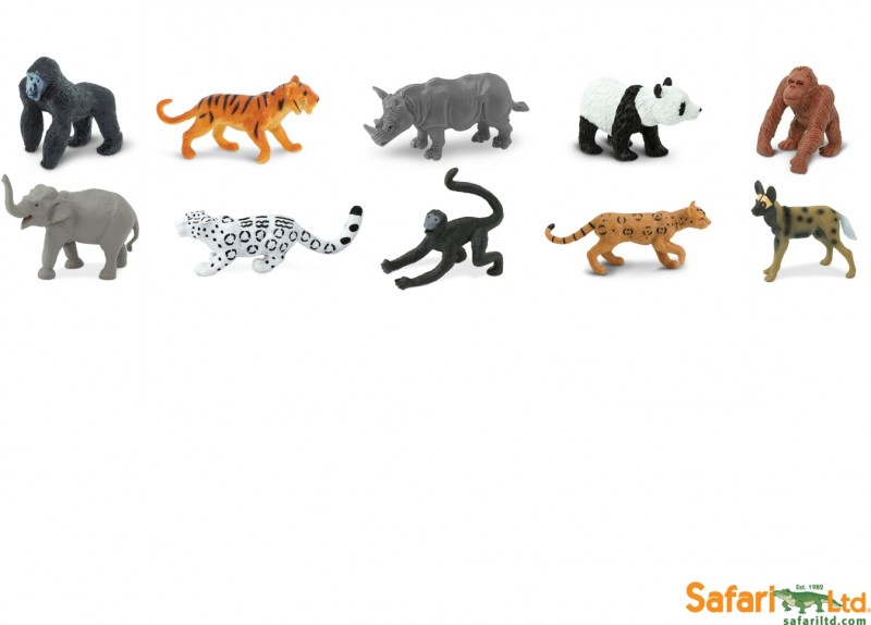 Safari Toobs: Safari Endangered Species - Land 100109 Safari Toobs: Safari Endangered Species - Land 100109