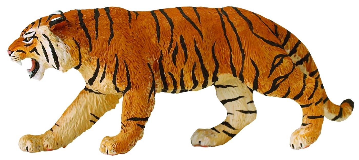 Safari spieltier bengalischer tiger junior 15 x 6,5 cm weiss/schwarz 