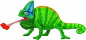 Safari Ltd  2678 Cham�leon mit Schmetterling - Figuren bei spielzeug-guenstig.de