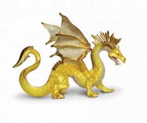 Safari Ltd 10118 Goldener Drachen - Drachen & Elfen bei spielzeug-guenstig.de