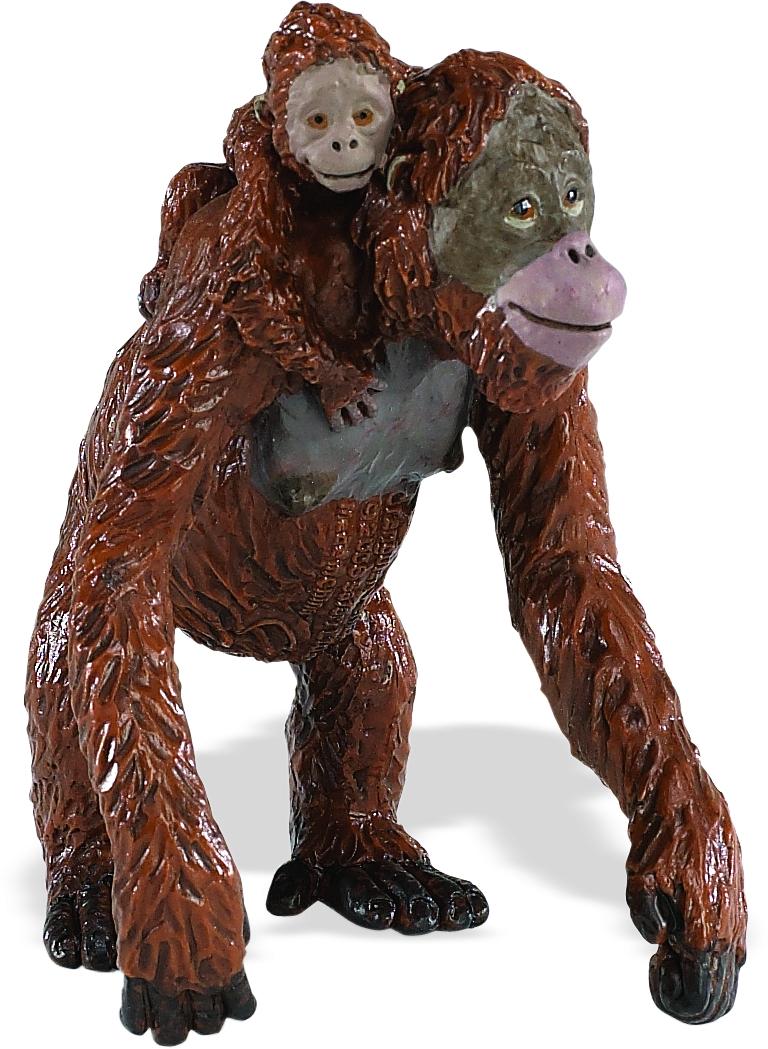 Safari Ltd Orang-Utanweibchen mit Baby 2935 ca.6.5x4.5x8.2cm
