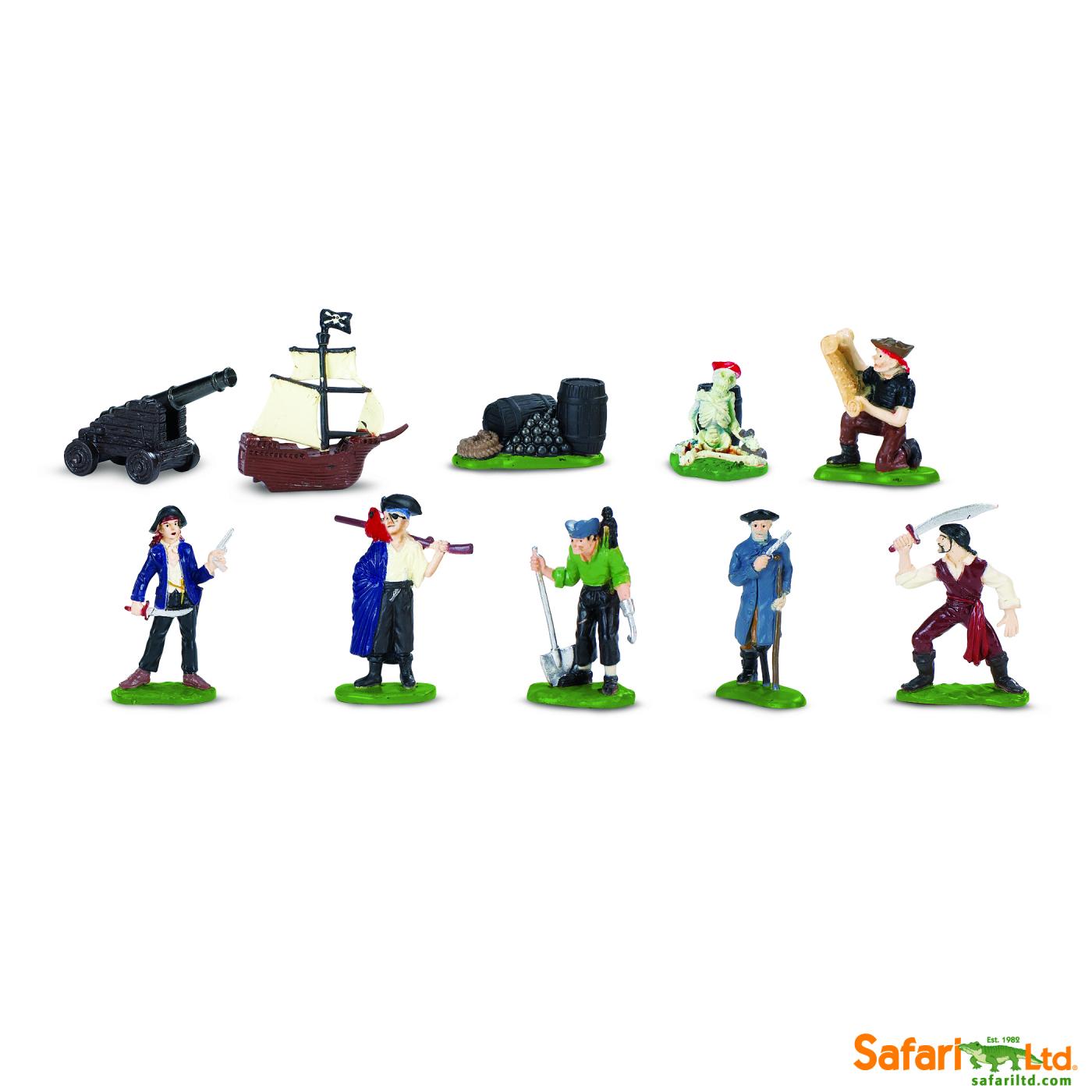 12 Minifiguren Piraten der Meere Serie Themengebiet Safari Ltd 680804 