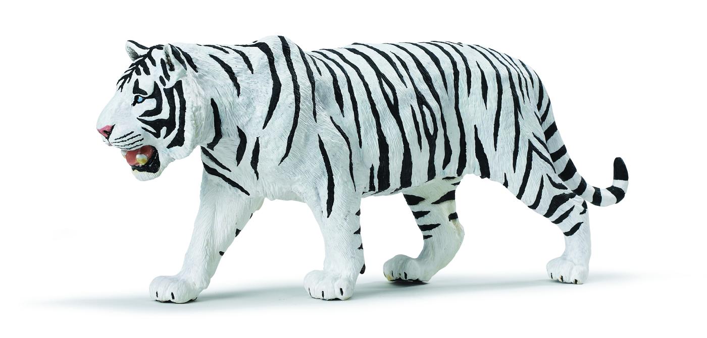 Kinder realistische Tiermodell Actionfiguren Spielzeug sibirische Tiger weiß 
