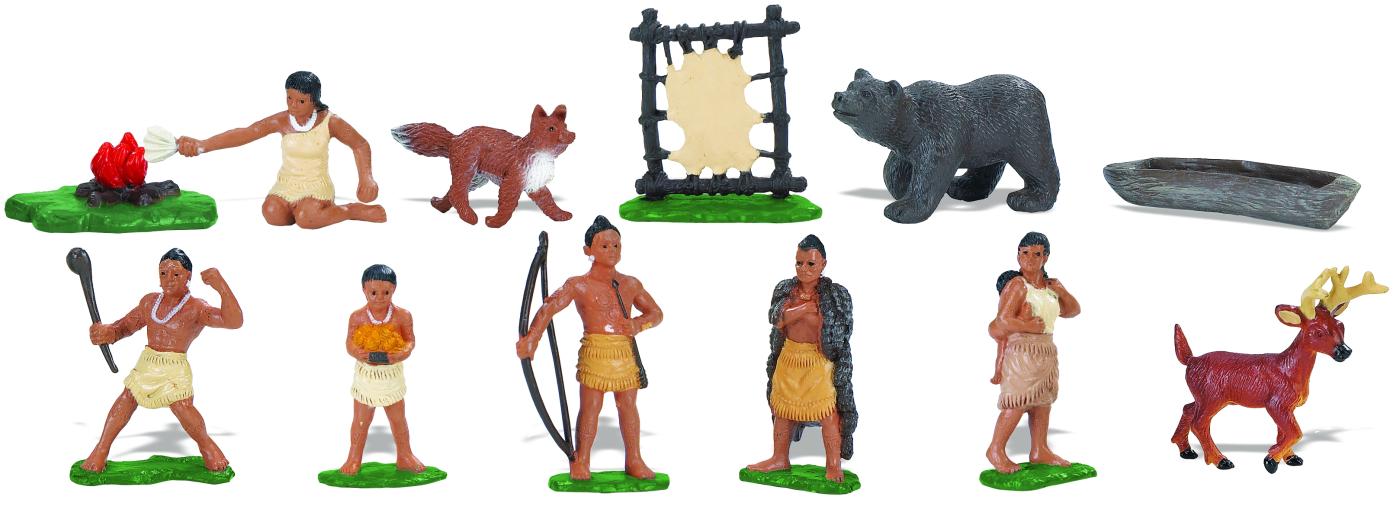 Safari Ltd Powhatan Indians Toob With 12 Historical Figurine Toys 680304 XTS for sale online 