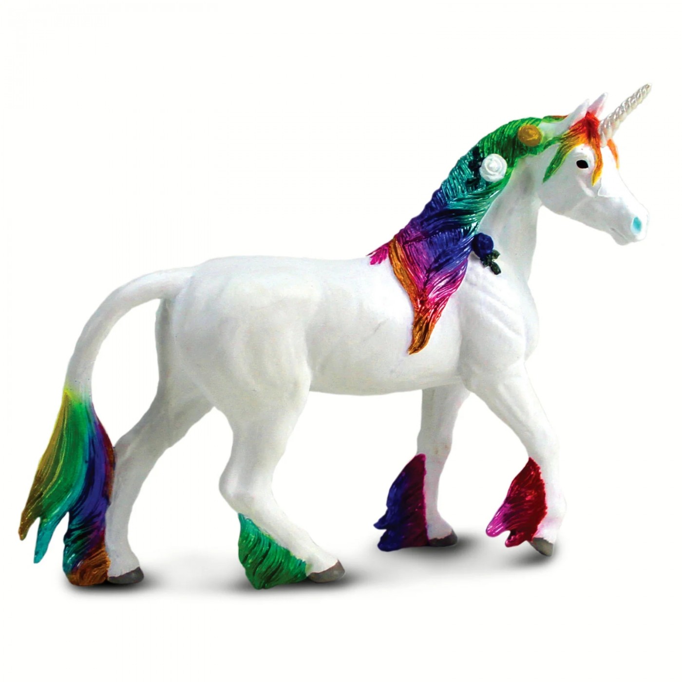 Safari Regenbogen Einhorn Spielzeugfigur 106779