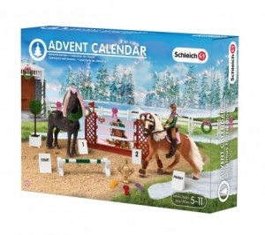 Schleich 97051 - Adventskalender Pferde 2015 Weihnachtliches Reitturnier