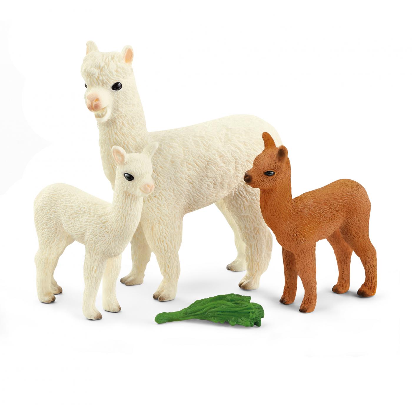 schleich alpaca family