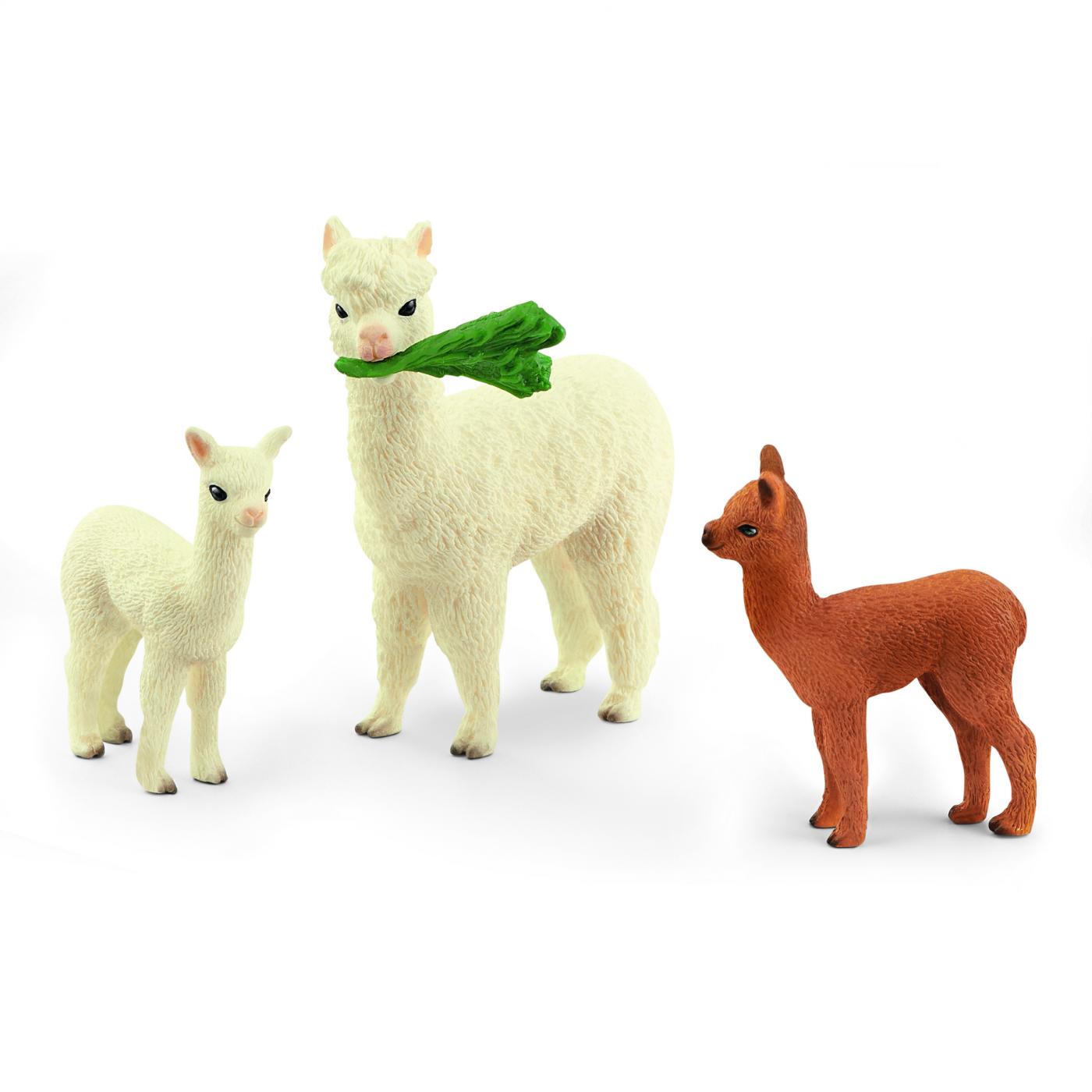 schleich alpaca family