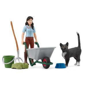 Schleich Hunde: Schleich Ausmist-und Pflegeset 42747