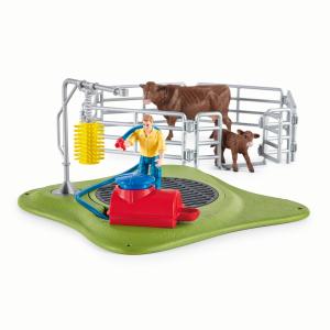Schleich Farmworld: Schleich Cow washing station 42529