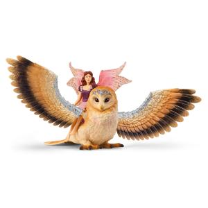 Schleich Elfen Bayala: Schleich Elfe auf Glitzer-Eule neue Version 70789