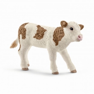 Schleich Bauernhoftiere: Schleich Fleckvieh-Kalb 13802