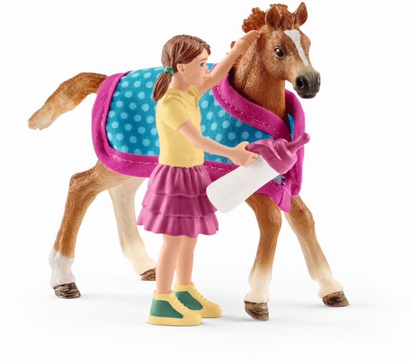 Plastic Figure Horse Club SCHLEICH 42368 Horse Stall With Lusitano Mare