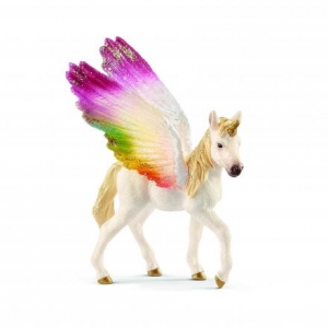 Schleich Elfen: Schleich Gefl�geltes Regenbogeneinhorn Fohlen 70577
