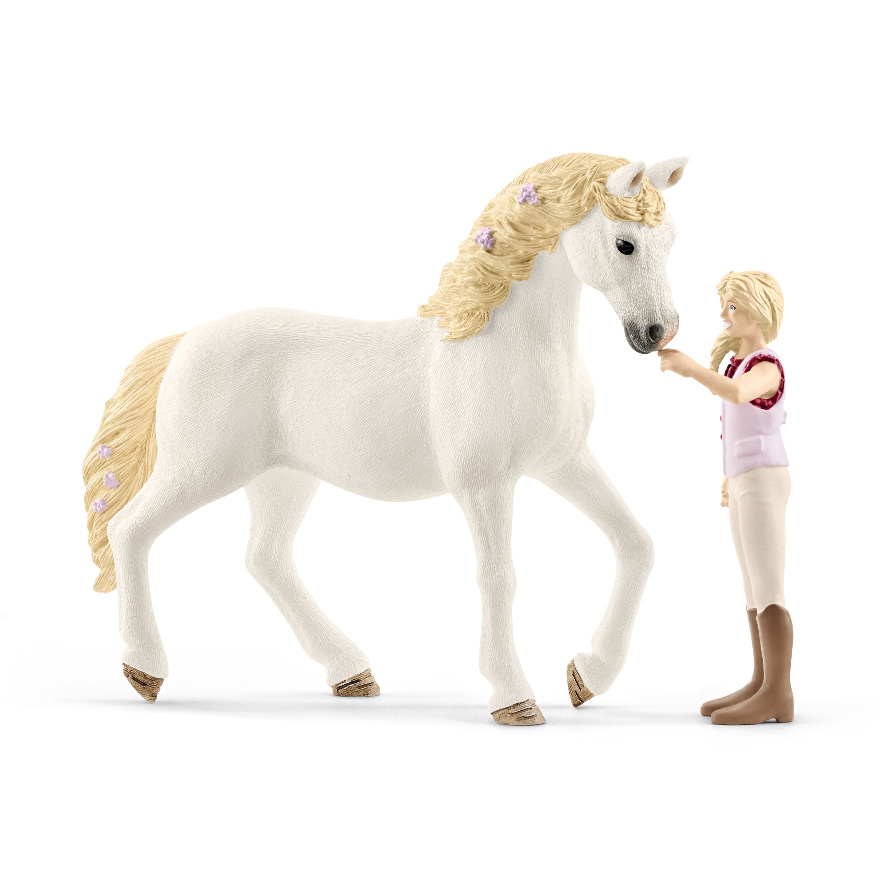 schleich horse club girl 2 and andalusian mare 42412