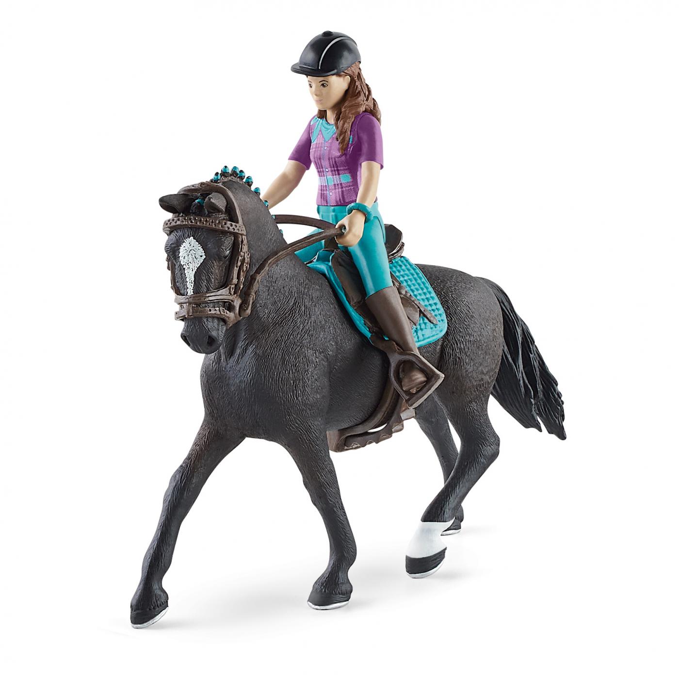 Schleich Horse Club Sattel u Zaumzeug Lisa u Storm Spieltiere Figur Spielfigur