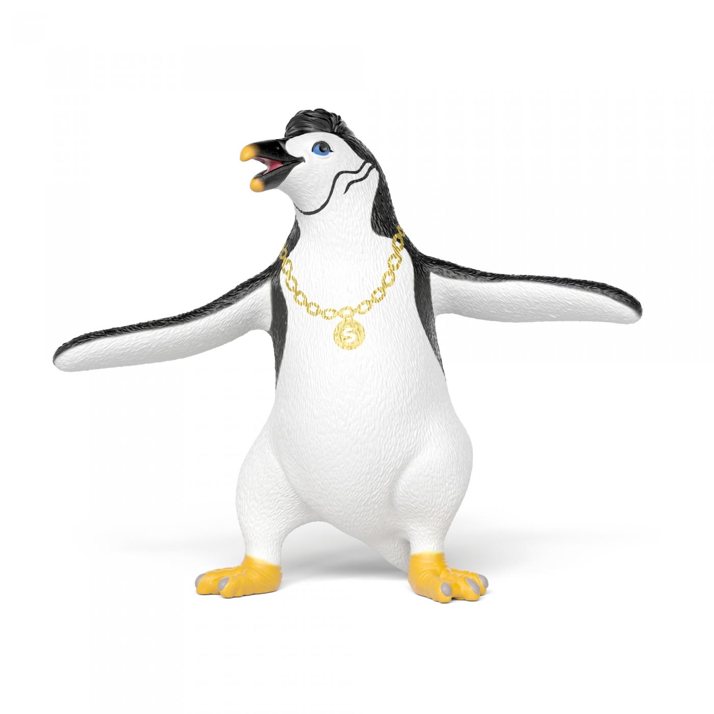 Schleich Juri der Pinguin mit Goldkette 14958