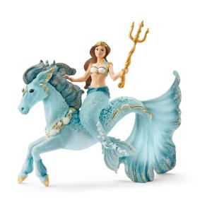 Schleich Elfen: Schleich Meerjungfrau Eyela auf Unterwasserpferd 70594